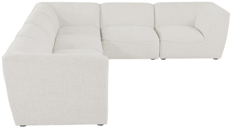 Miramar - Modular Sectional 6 Piece - Cream - Fabric - Home Elegance USA