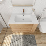 30” Wall Mounting Bathroom Vanity With Gel Sink(BVB05530IMO)
