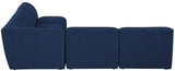 Miramar - Modular Sectional 5 Piece - Navy - Fabric - Modern & Contemporary - Home Elegance USA