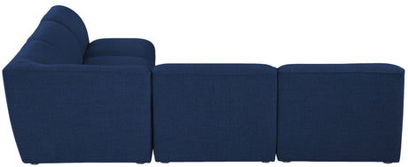 Miramar - Modular Sectional 5 Piece - Navy - Fabric - Modern & Contemporary - Home Elegance USA