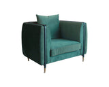 Divani Casa Oswego Modern Dark Green Jade Accent Chair - Home Elegance USA