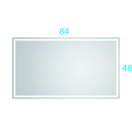 LTL needs to consult the warehouse address84*48LED Lighted Bathroom Wall Mounted Mirror with High Lumen+Anti-Fog Separately Control+Dimmer Function