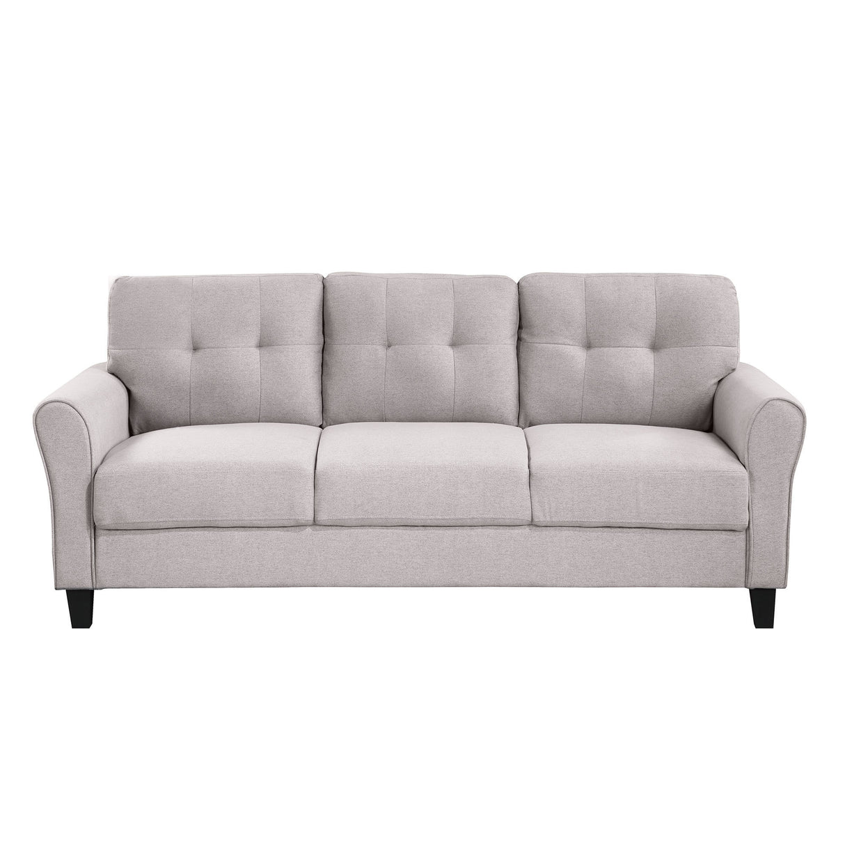 79.9" Modern Living Room Sofa Linen Upholstered Couch Furniture for Home or Office ,Light Grey,(3 - Seat,Old Sku:WF288519AAR) - WF300332AAR - image - 5