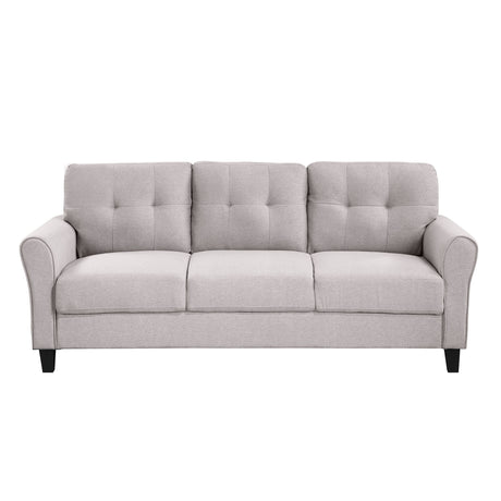 79.9" Modern Living Room Sofa Linen Upholstered Couch Furniture for Home or Office ,Light Grey,(3 - Seat,Old Sku:WF288519AAR) - WF300332AAR - image - 5