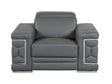 Top Grain Italian Leather Chair - Home Elegance USA