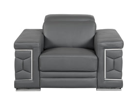 Top Grain Italian Leather Chair - Home Elegance USA