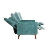 COORS PUSHBACK RECLINER CHAIR - TURQUOISE - Home Elegance USA