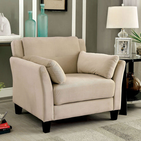 Ysabel - Sofa & Love Seat & Chair - Beige - Home Elegance USA