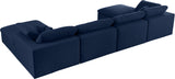 Serene - Cloud Modular Sectional 6 Piece - Navy - Modern & Contemporary - Home Elegance USA