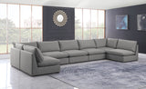 Mackenzie - Modular Sectional 7 Piece - Gray - Fabric - Home Elegance USA