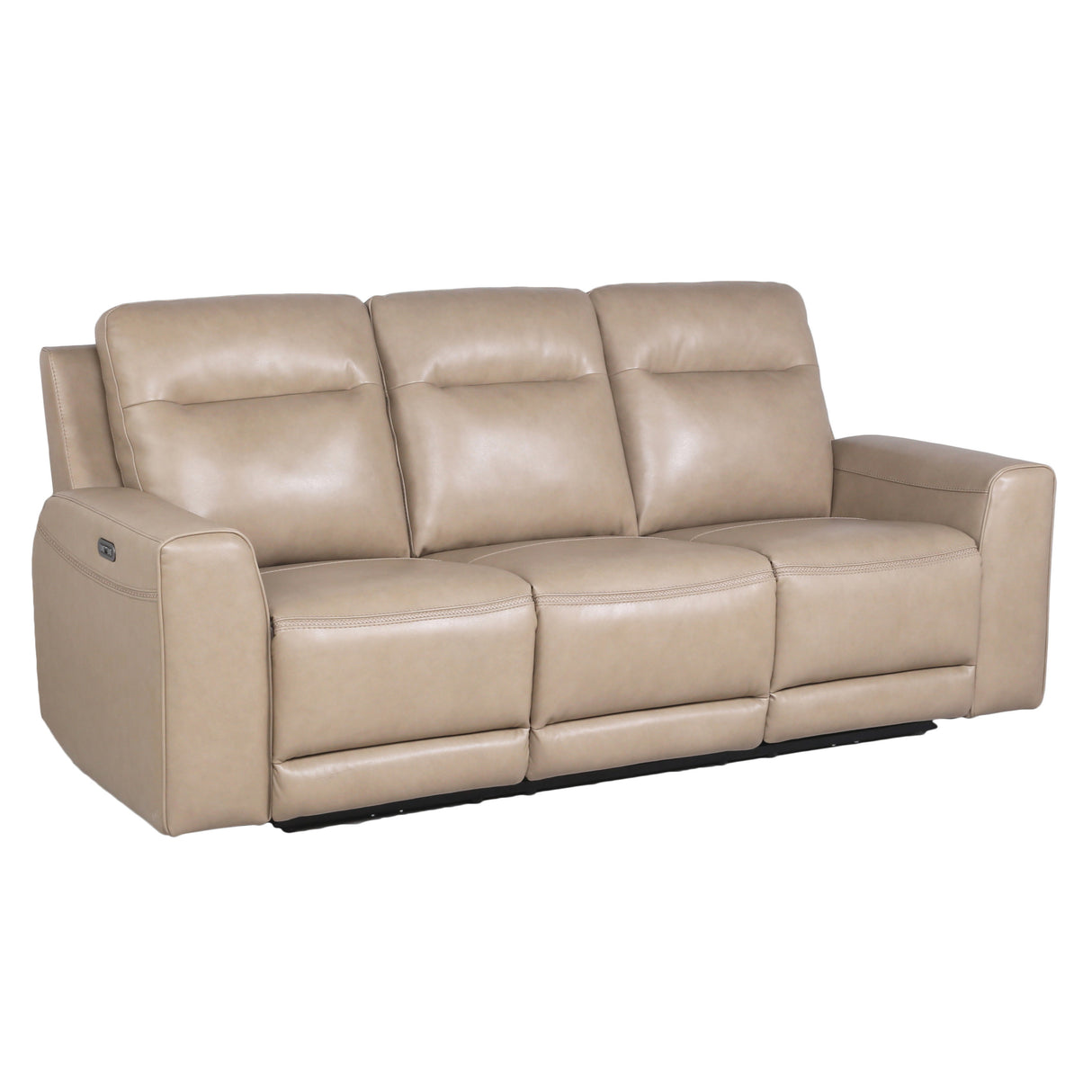 Transitional Leather Power Reclining Group - Style meets Comfort - Top-Grain Leather, Dual Power Footrest and Articulating Headrest - Luxurious Seating Home Elegance USA