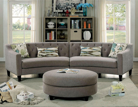 Sarin - Sectional - Warm Gray - Home Elegance USA