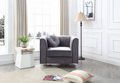 Glory Furniture Delray G790A-C Chair , GRAY - Home Elegance USA