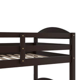 Twin L-Shaped Bunk bed with Trundle-Espresso（OLD SKU:LP000024AAP) - Home Elegance USA