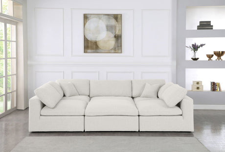 Serene - Cloud Modular Sectional 6 Piece - Cream - Home Elegance USA