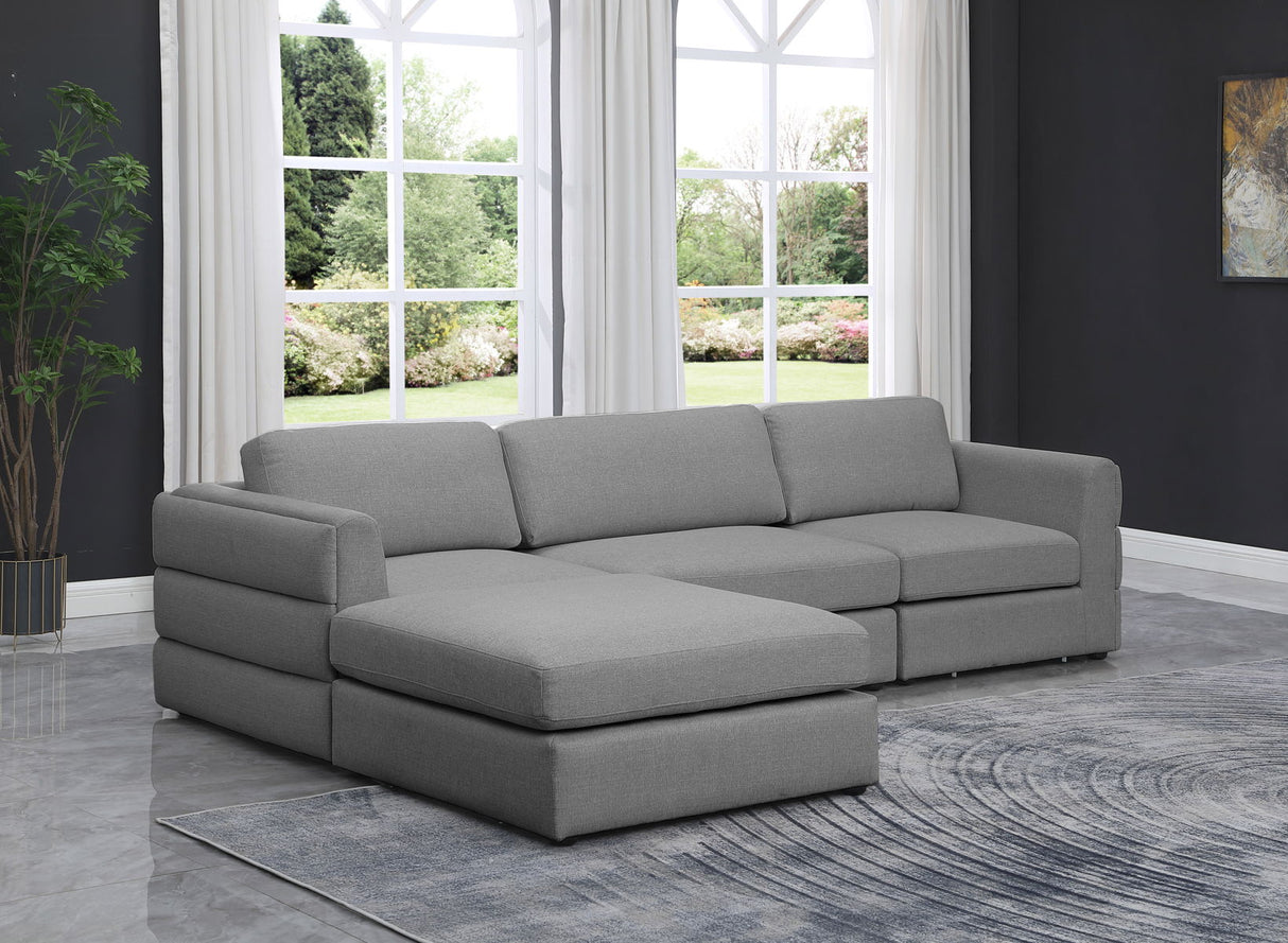 Beckham - Modular Sectional 4 Piece- Gray - Home Elegance USA