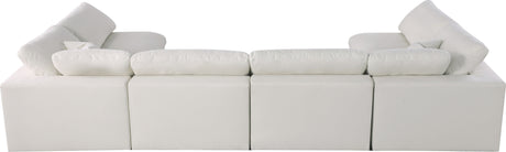 Serene - Cloud Modular Sectional 6 Piece - Cream - Fabric - Home Elegance USA