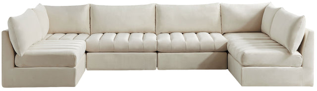 Jacob - Modular Sectional 6 Piece - Cream - Home Elegance USA