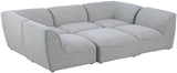 Miramar - Modular Sectional 6 Piece - Gray - Modern & Contemporary - Home Elegance USA