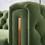 Modern velvet sofa MINT GREEN color - Home Elegance USA