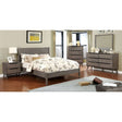 Lennart - 5 Piece Queen Bedroom Set With 2Ns & Oval Mirror - Gray