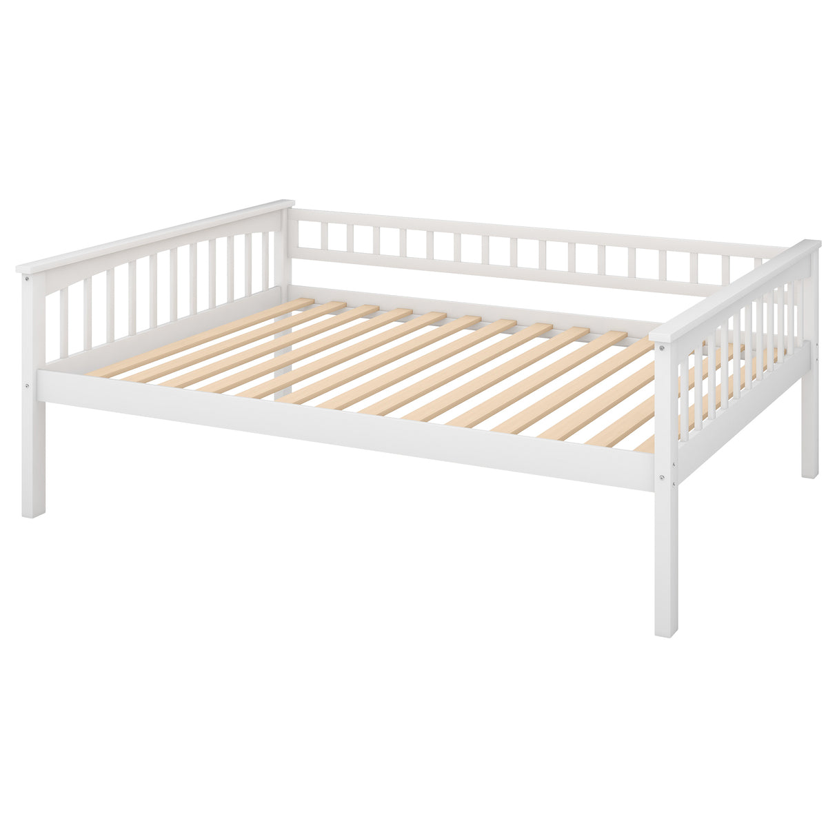 Full over Full Bunk Bed with Drawers, Convertible Beds, White(OLD SKU:SM000241AAK) - Home Elegance USA