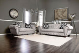 Viviana - Sofa & Loveseat - Gray / Black - Home Elegance USA