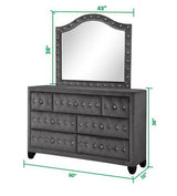 Sophia Dresser Gray - Home Elegance USA