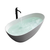 1500mm small size solid surface stone Bathroom freestand bathtub
