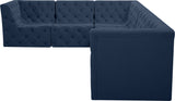 Tuft - Modular Sectional 6 Piece - Navy - Fabric - Home Elegance USA