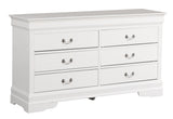 Glory Furniture Louis Phillipe G3190-D Dresser , White - Home Elegance USA