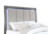 Eastern King Bed - Gray And Oyster Gray - Home Elegance USA