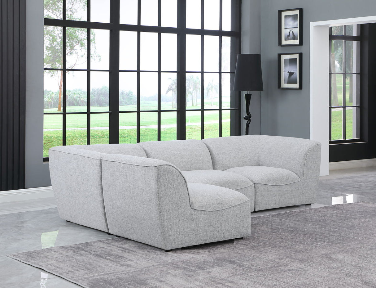 Miramar - Modular Sectional 4 Piece - Gray - Home Elegance USA