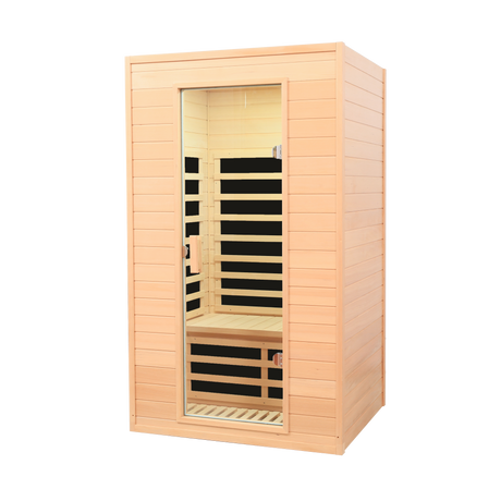 Hemlock far infrared one person indoor sauna room