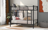 Twin Over Twin Metal Bunk Bed (Black) ( old sku: MF189201BAA ) - Home Elegance USA