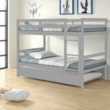 TWIN BUNKBED WITH TRUNDLE - Home Elegance USA