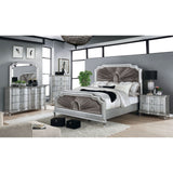 Aalok - 5 Piece Queen Bedroom Set With Chest - Silver / Warm Gray | Home Elegance USA