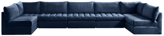 Jacob - Modular Sectional 7 Piece - Navy - Home Elegance USA