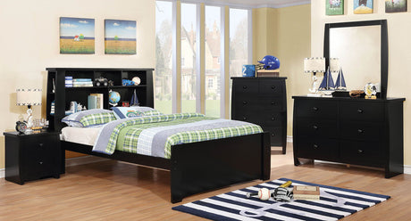 Marlee - 4 Piece Full Bedroom Set - Black - Home Elegance USA