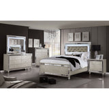 Manar - 4 Piece Queen Bedroom Set - Silver - Home Elegance USA