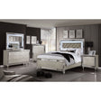 Manar - 5 Piece Queen Bedroom Set With Night Stand - Silver