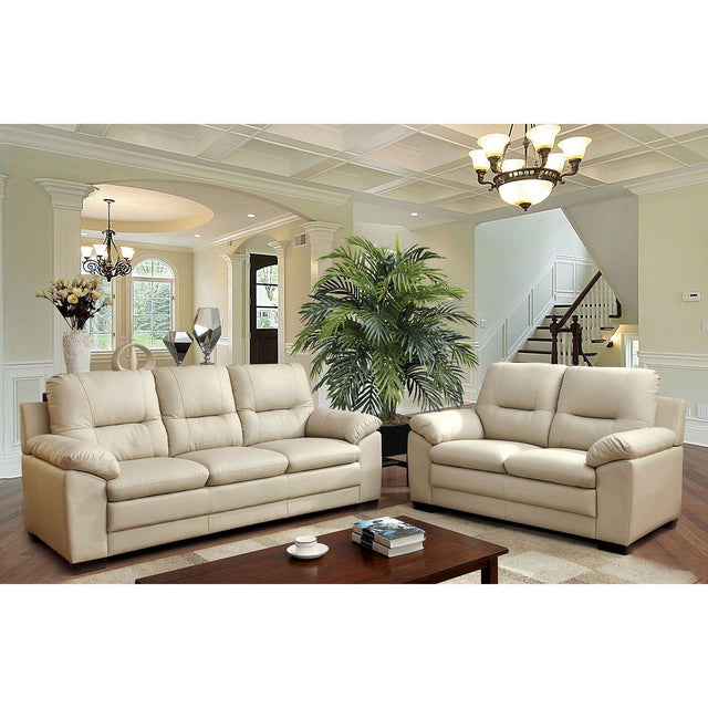 Parma - Sofa & Love Seat & Chair - Ivory - Home Elegance USA