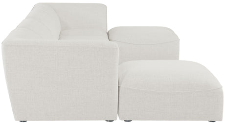 Miramar - Modular Sectional 6 Piece - Cream - Modern & Contemporary - Home Elegance USA