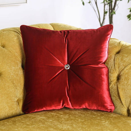 Eliza - Sofa & Loveseat - Royal Yellow / Red - Home Elegance USA