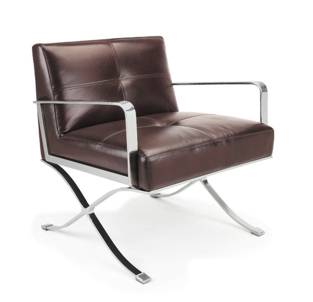 Vig Furniture EC-011 Modern Leather Lounge Chair