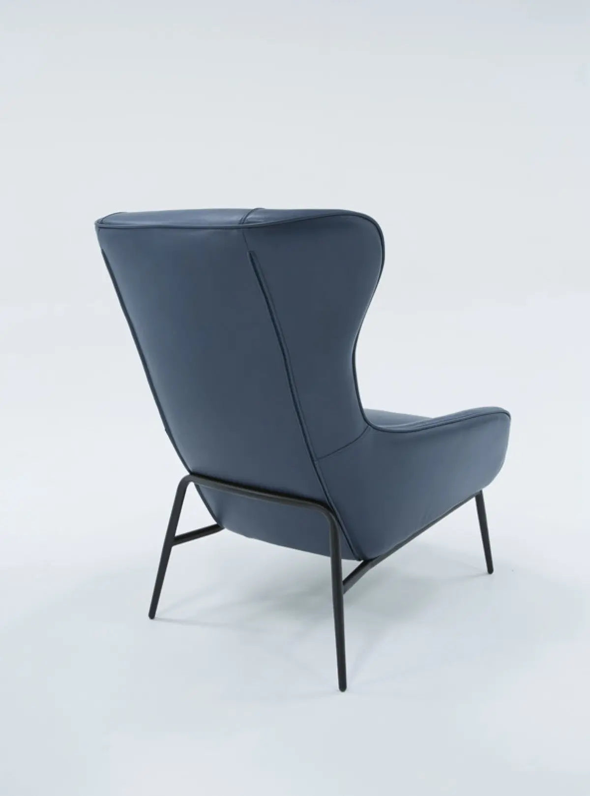 Vig Furniture - Divani Casa Susan Modern Blue Leatherette Lounge Chair - Vgbnec-084-Blu