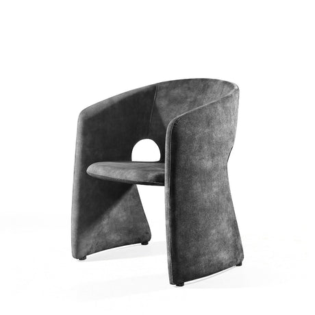 Vig Furniture Modrest - Modern Malvern Dark Grey Fabric Dining Chair
