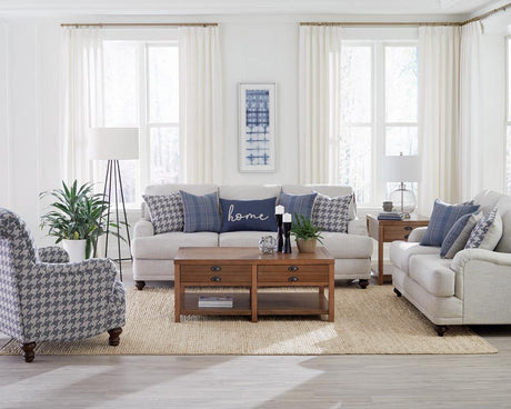 Gwen - Recessed Arms Living Room Set - Home Elegance USA