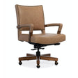 Chace Executive Swivel Tilt Chair in Leather Venerando Latte Brown – Hooker Furniture