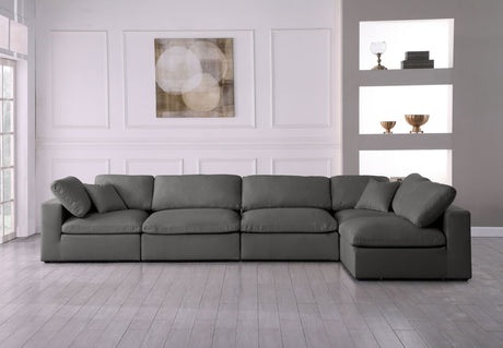 Plush - Cloud Modular Sectional 5 Piece - Grey - Home Elegance USA